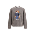 Maison Kitsuné Gray Wool Men's Sweatshirt