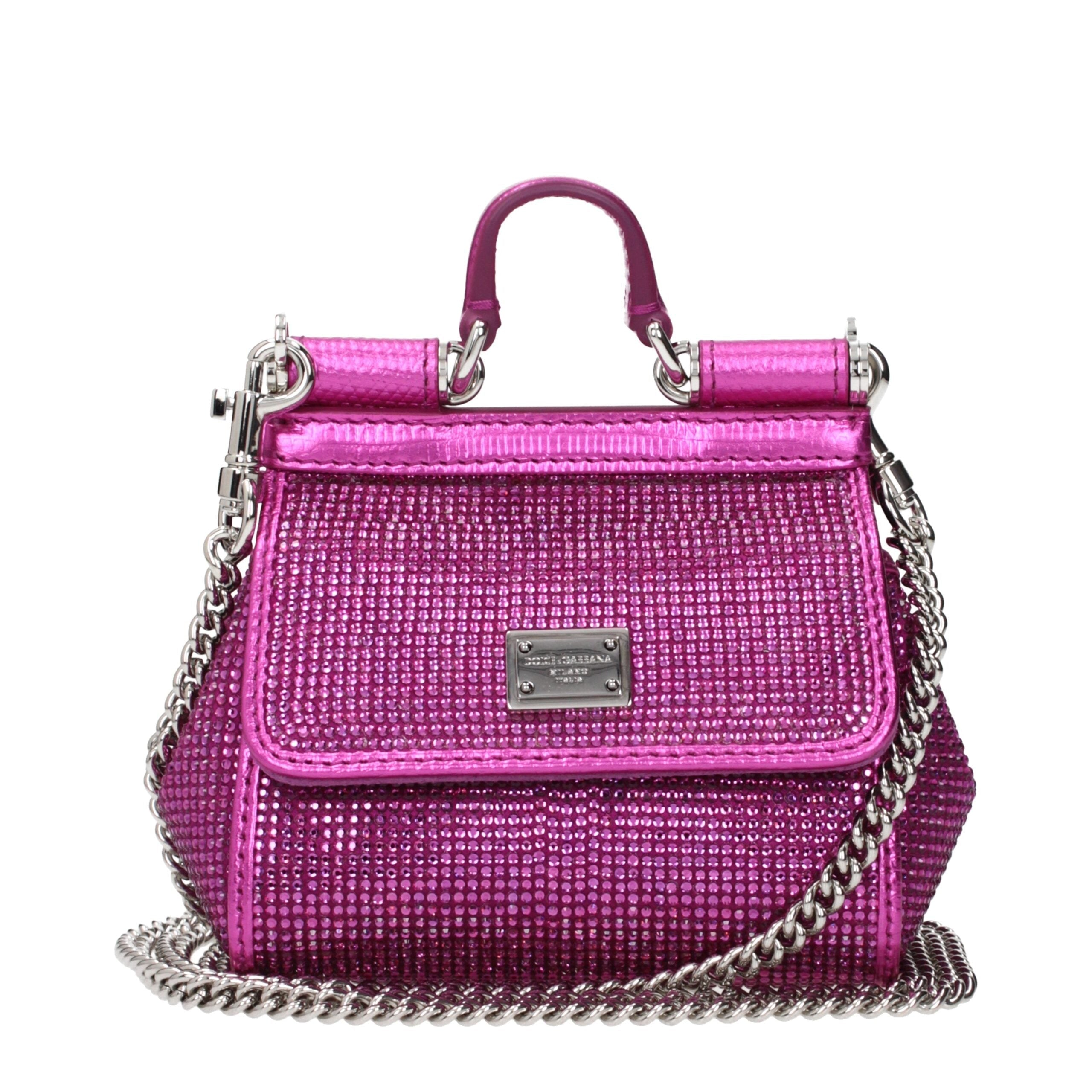 Dolce & Gabbana Pink Satin Women's Handbag