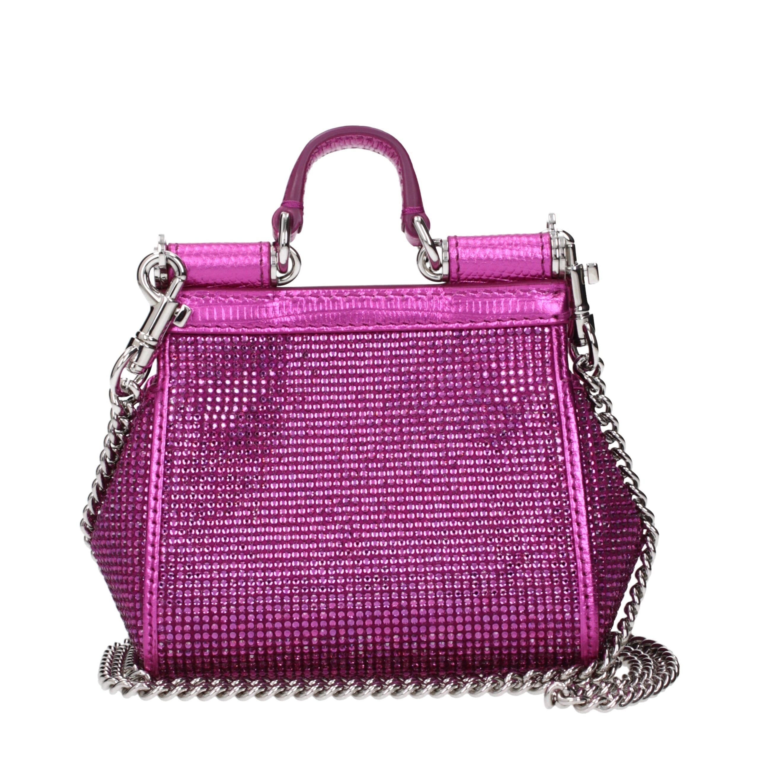 Dolce & Gabbana Pink Satin Women's Handbag