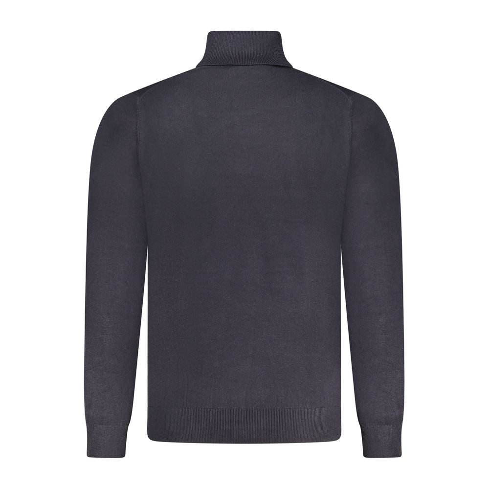 Norway 1963 Blue Wool Men's Turtleneck Men's Sweater