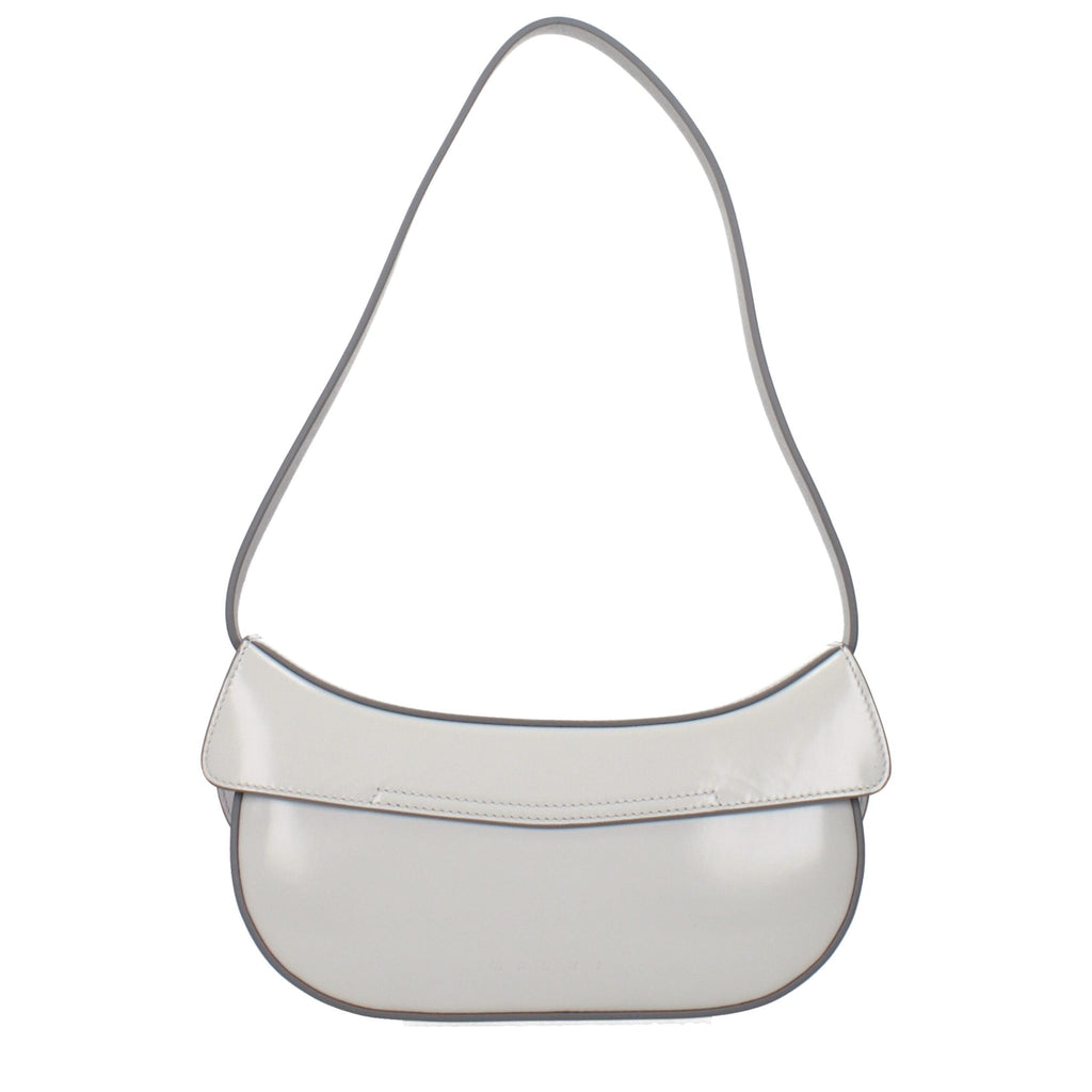 Marni Gray Leather Shoulder Women's Bag