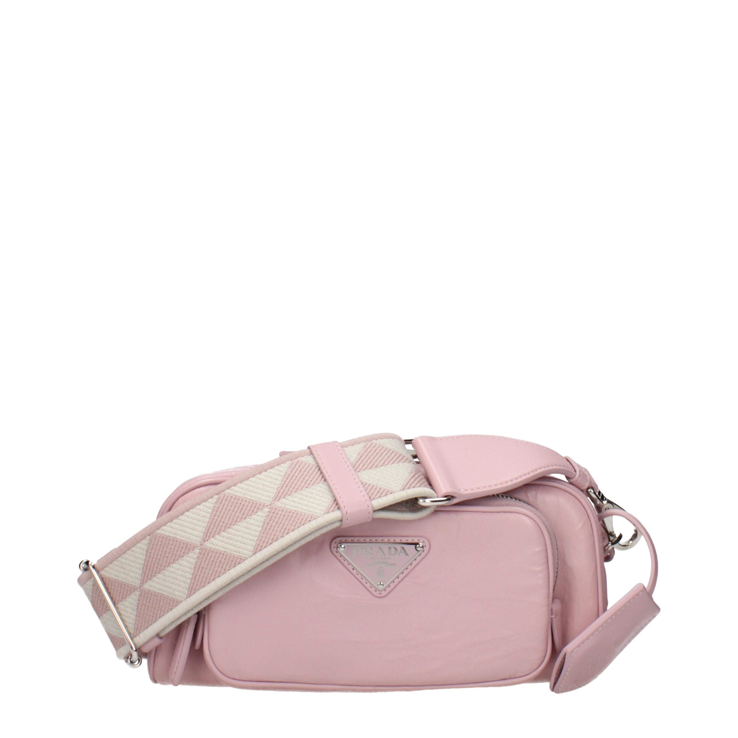 Prada Pink Leather Crossbody Women's Bag