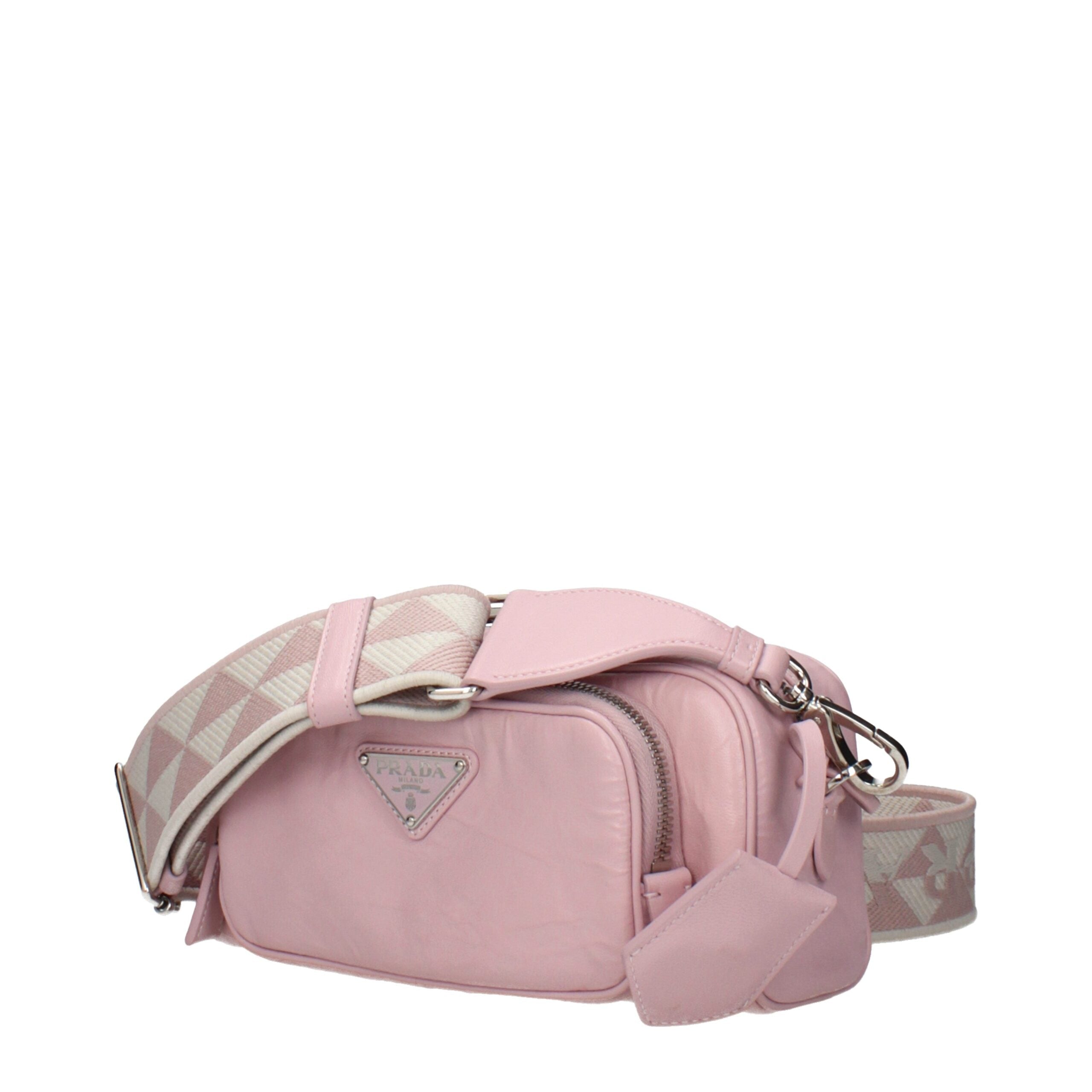 Prada Pink Leather Crossbody Women's Bag