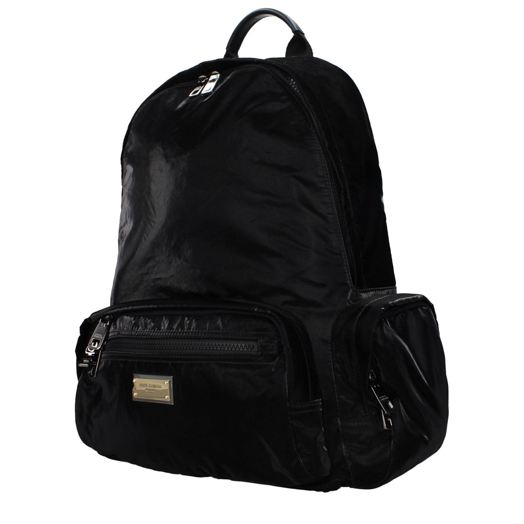 Dolce & Gabbana Black Nylon Men's Backpack