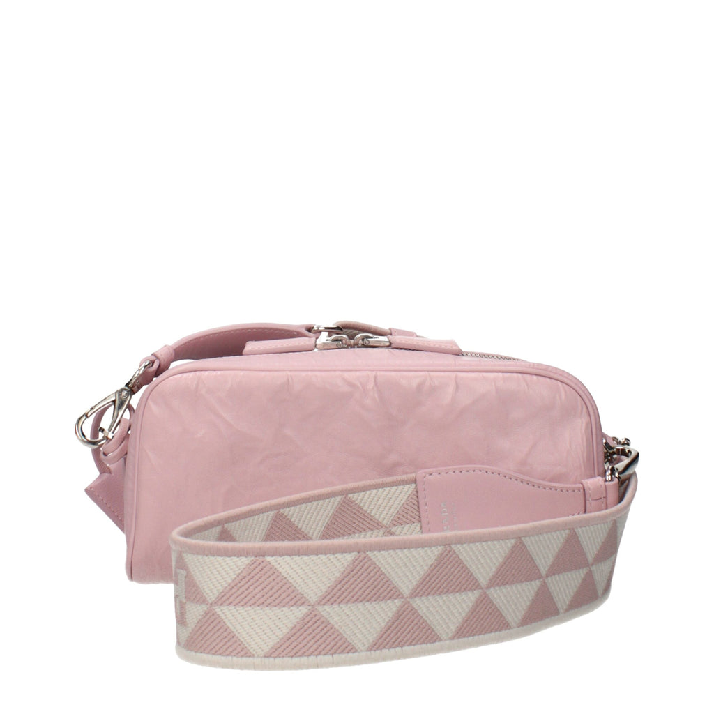 Prada Pink Leather Crossbody Women's Bag