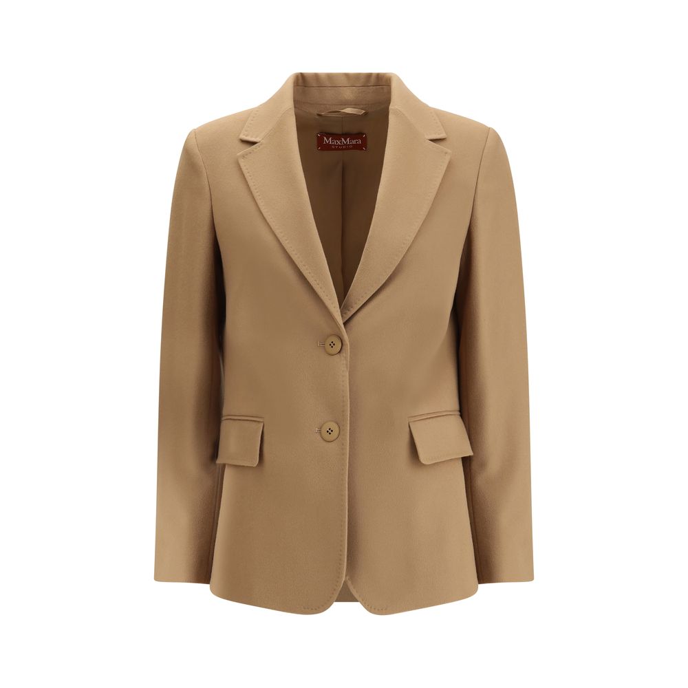 Max Mara Beige Fleece Wool Women's Clothing