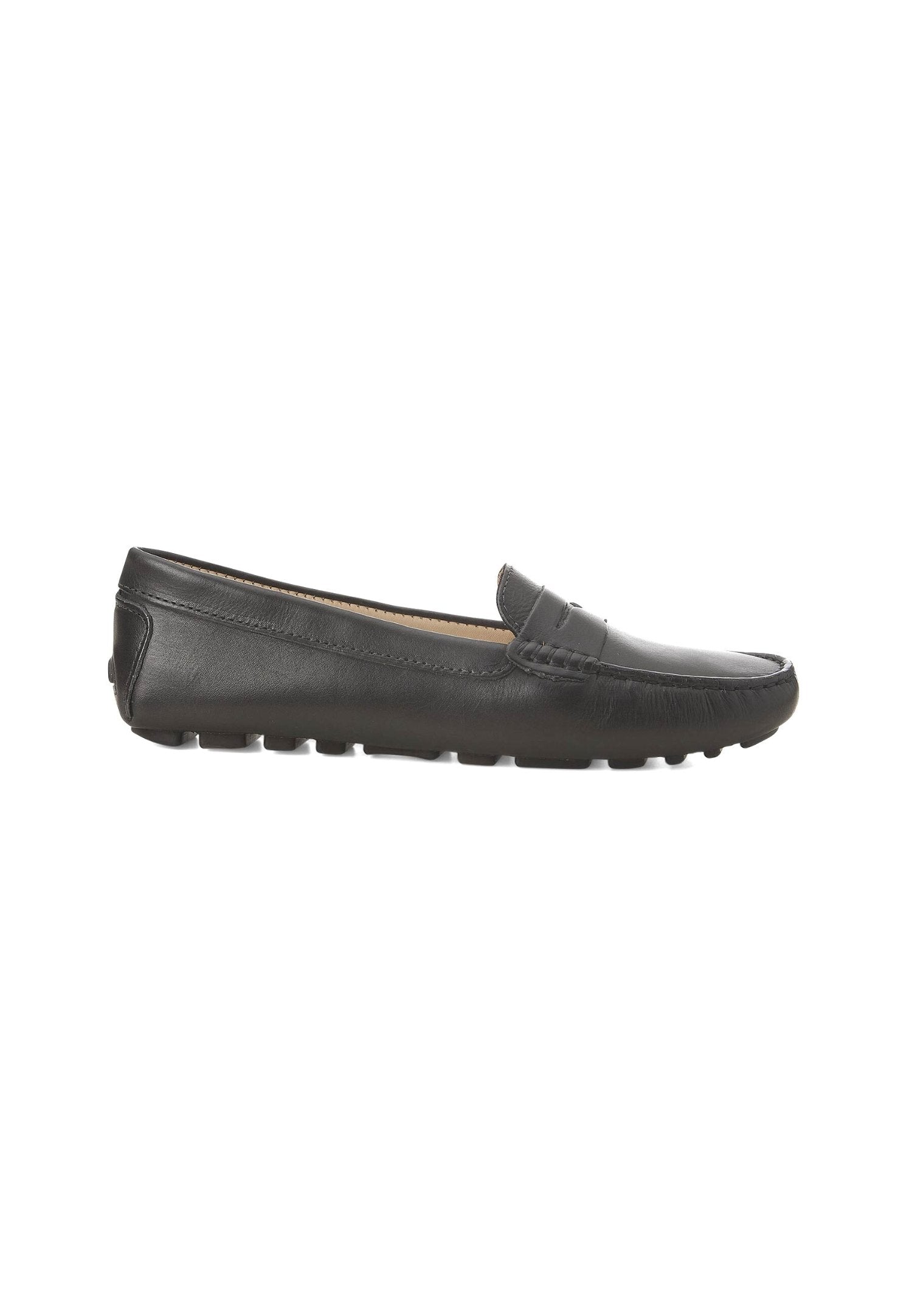Mangará Atelier Black Calf Leather Penny Loafers – Women’S Classic Driving Women's Shoes