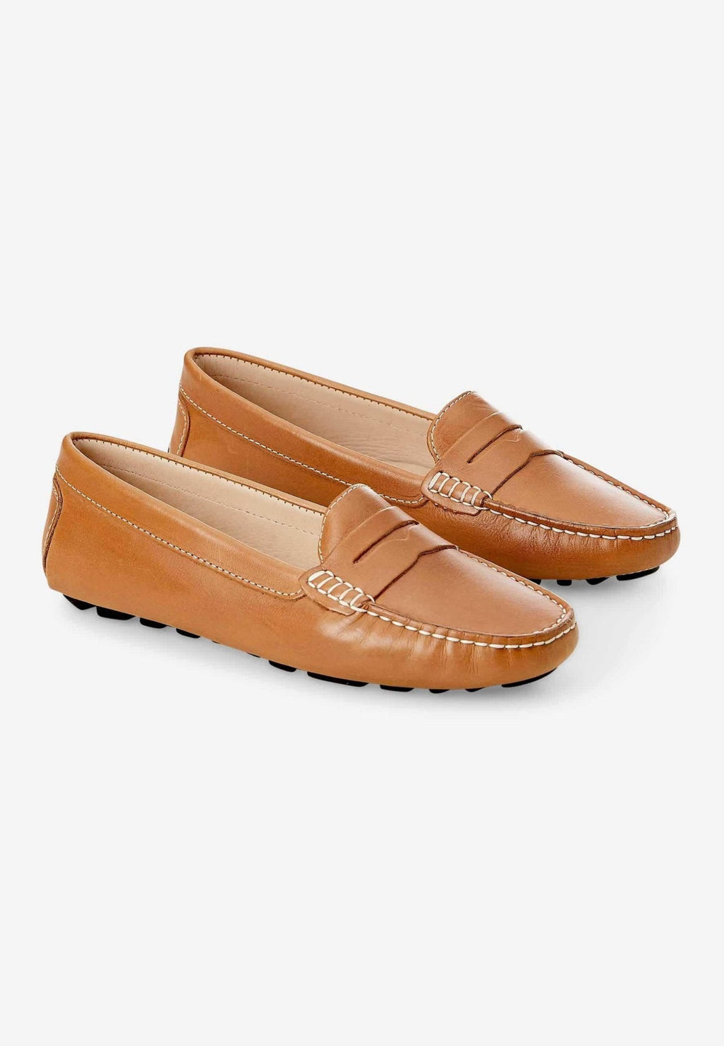 Mangará Atelier Beige Calf Leather Penny Loafers – Women’S Classic Driving Women's Shoes