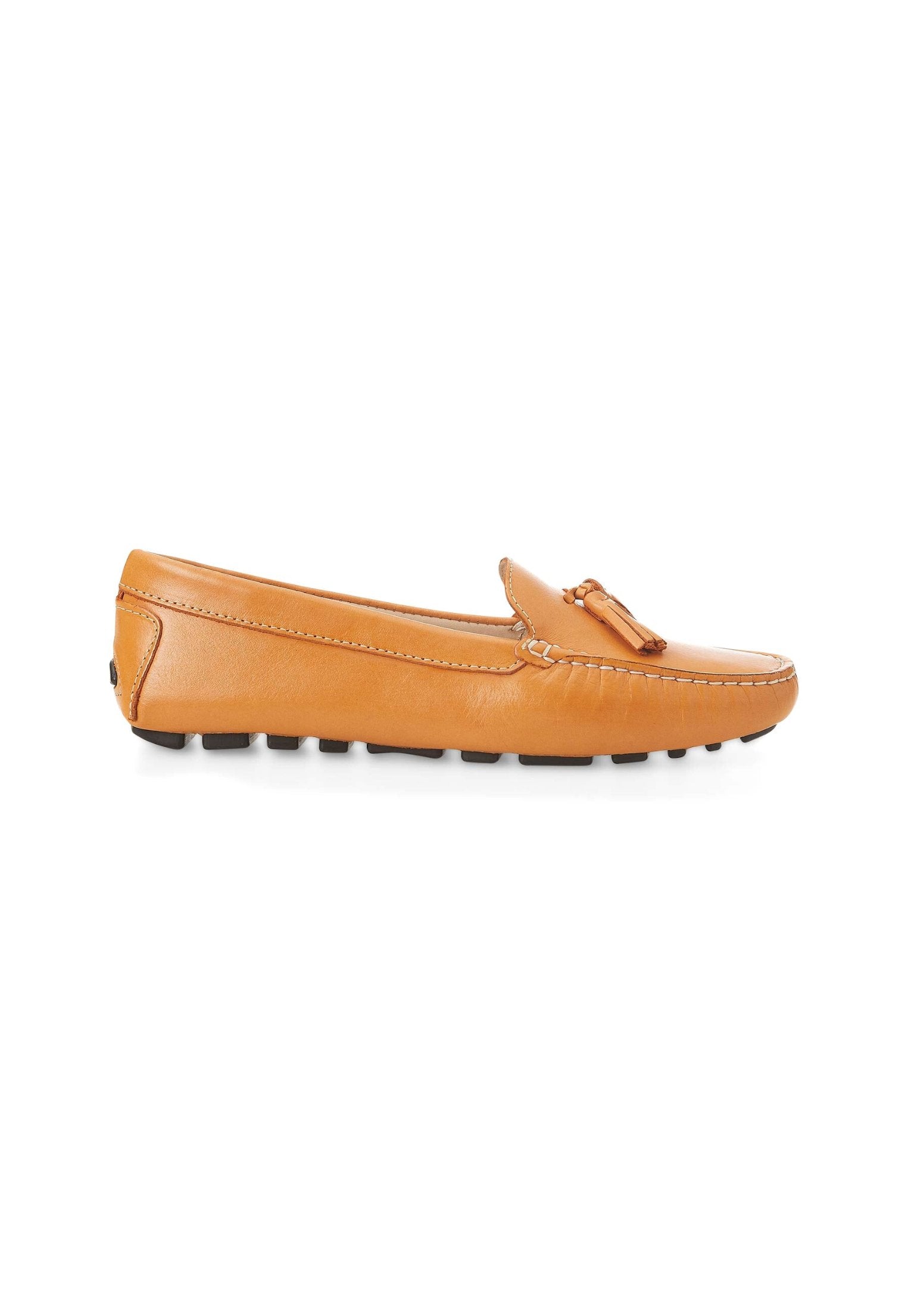 Mangará Atelier Brown Calf Leather Loafers – Women’S Driving Moccasins With Tassel Women's Detail