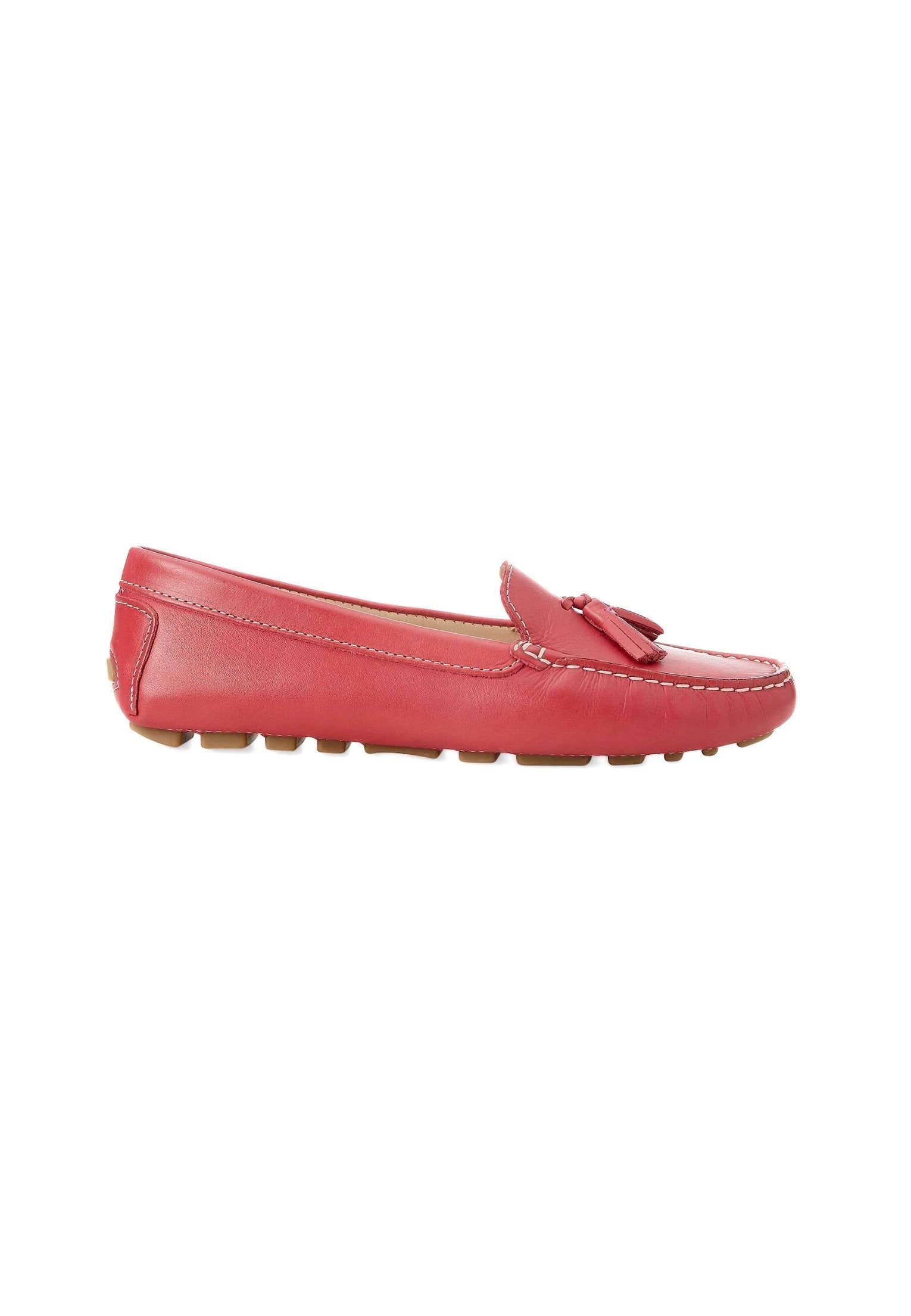 Mangará Atelier PINK Calf Leather Loafers – Women’S Driving Moccasins With Tassel Women's Detail