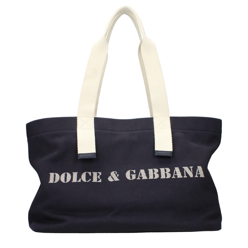 Dolce & Gabbana Blue Fabric Shoulder Men's Bag