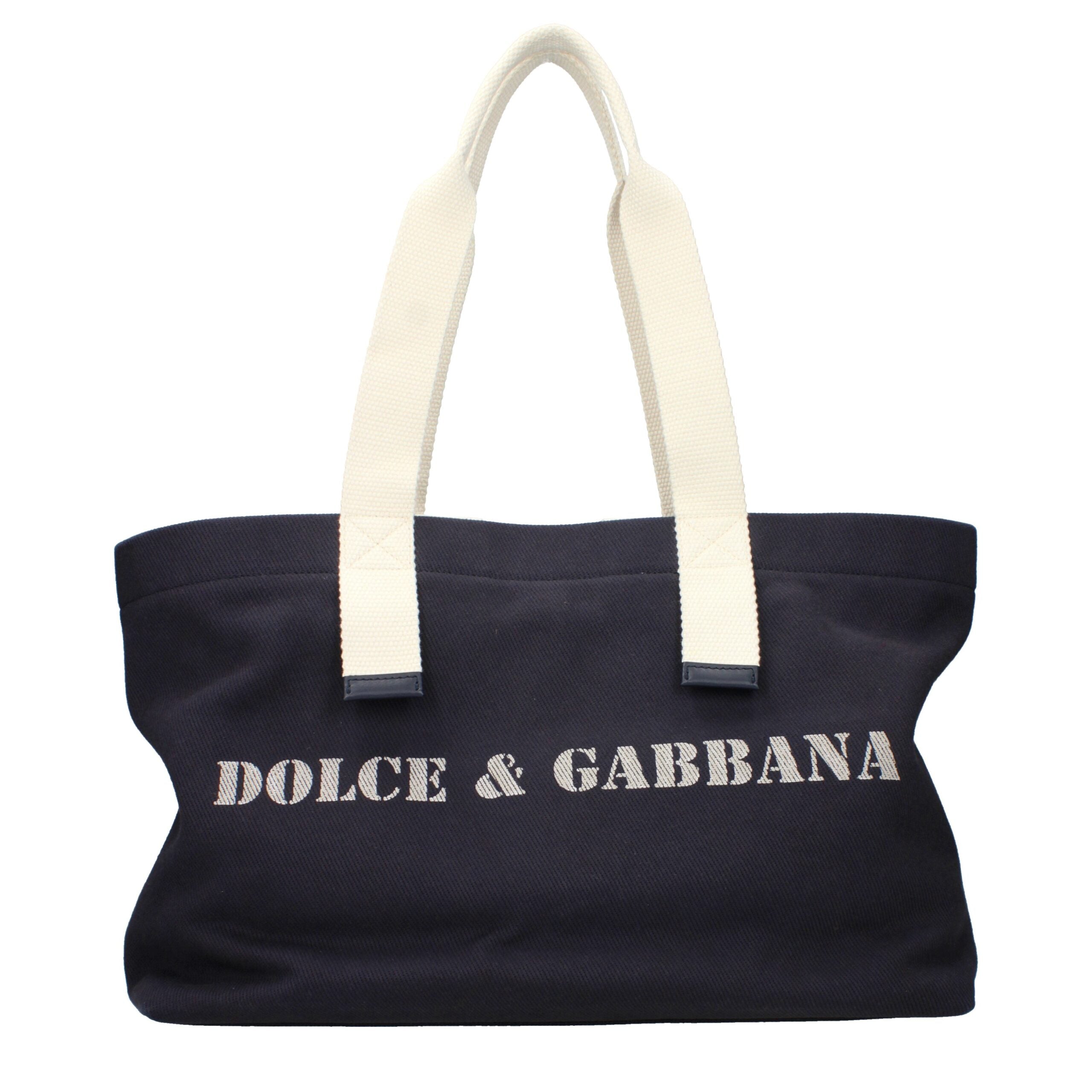 Dolce & Gabbana Blue Fabric Shoulder Men's Bag