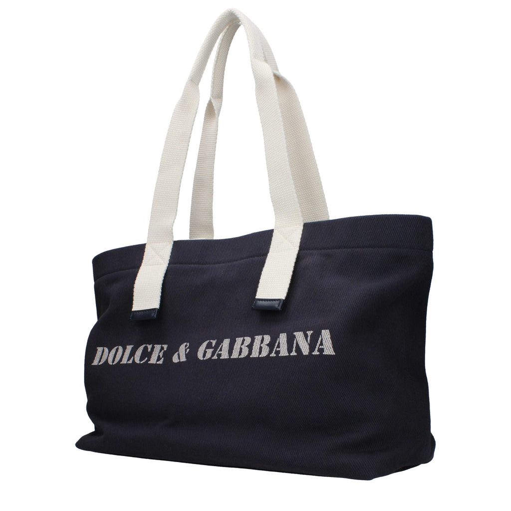 Dolce & Gabbana Blue Fabric Shoulder Men's Bag