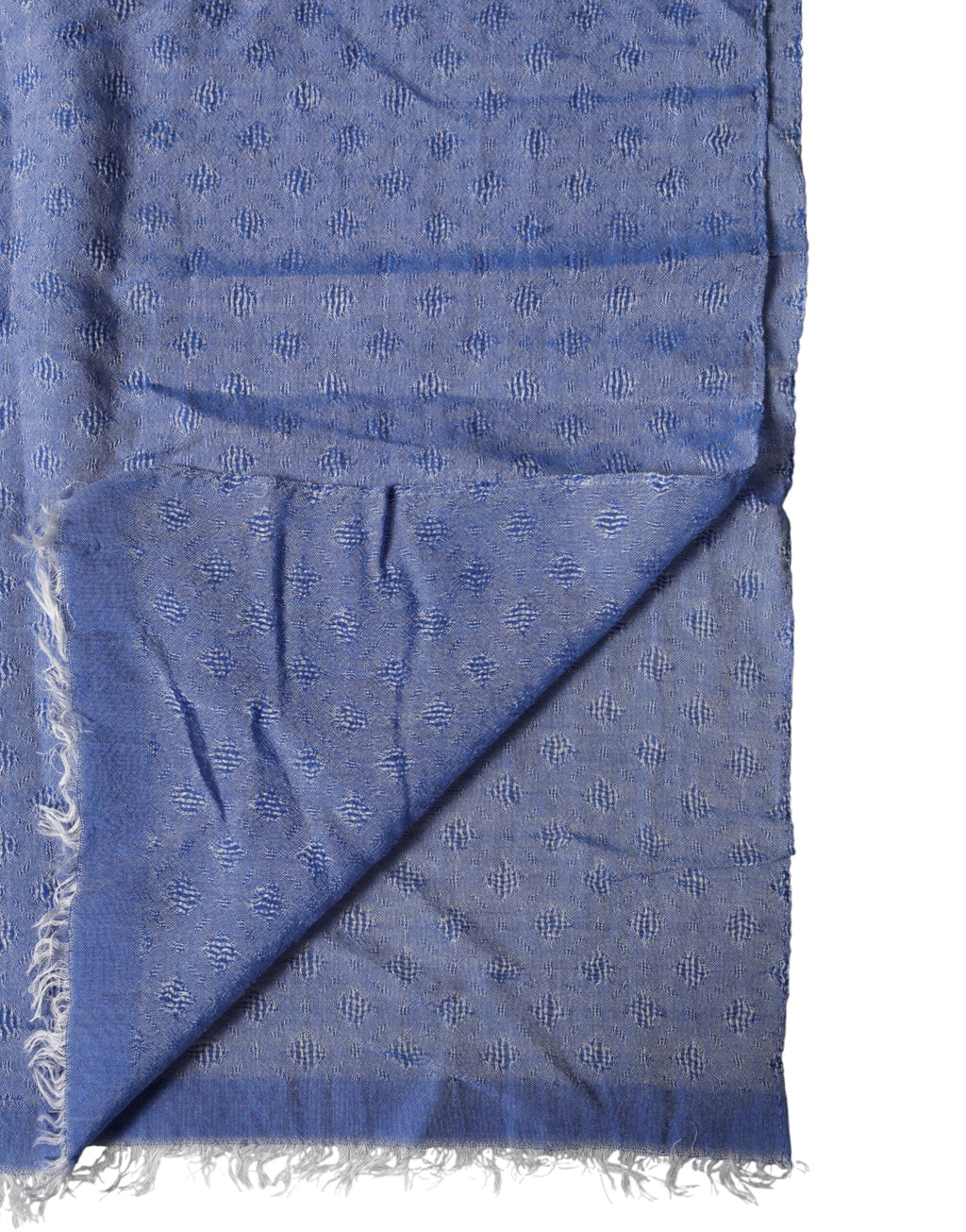Dolce & Gabbana Blue Lace Stole Cotton Neck Wrap Shawl Men's Scarf