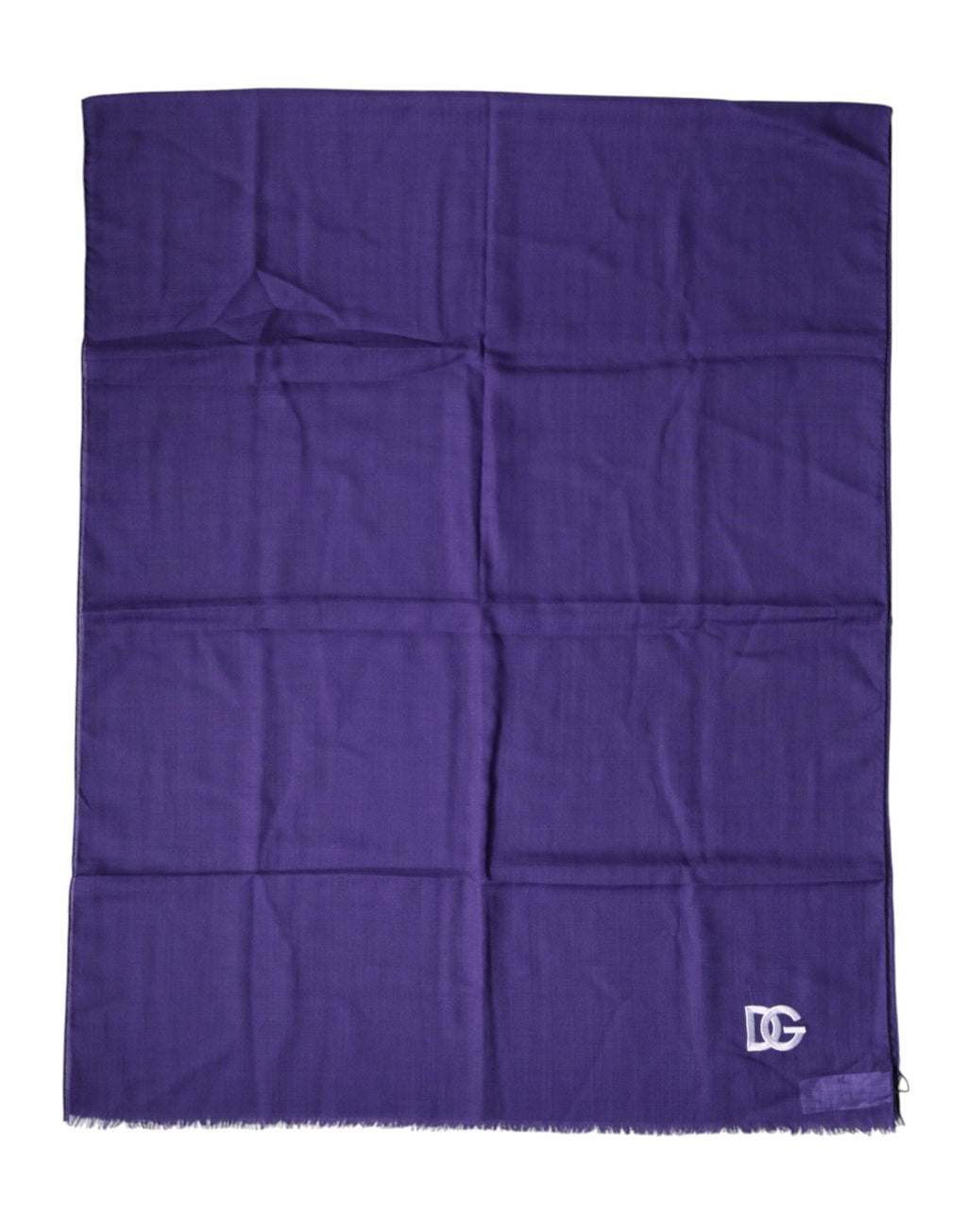 Dolce & Gabbana Purple Lace Stole Cotton Wrap Shawl Men's Scarf