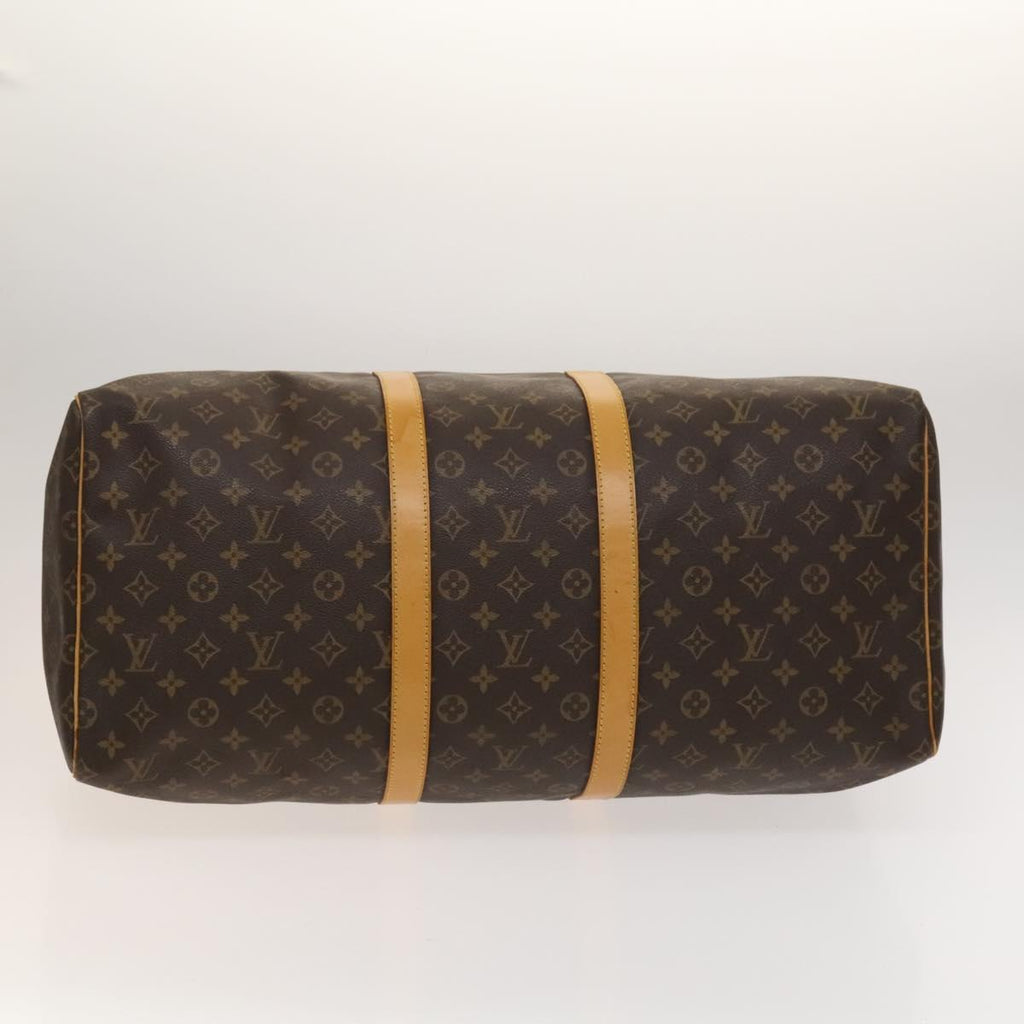Louis Vuitton Keepall Bag Monogram Canvas Brown Canvas Bag (Pre-Owned)