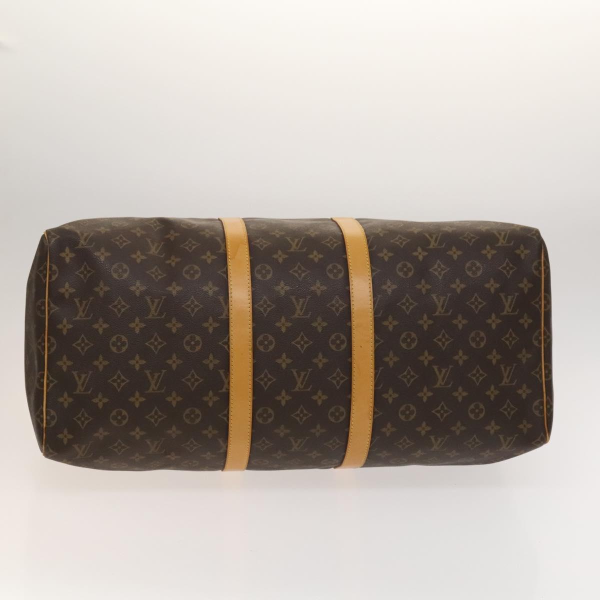 Louis Vuitton Keepall Bag Monogram Canvas Brown Canvas Bag (Pre-Owned)