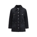 Ganni Black Cotton Denim Women's Jacket