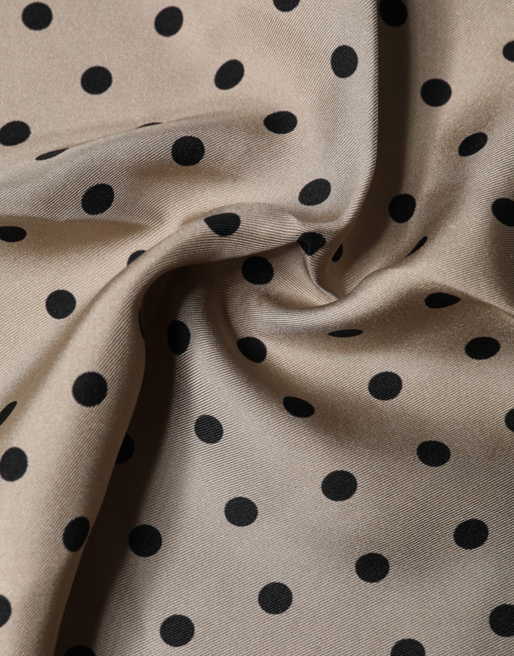 Dolce & Gabbana Brown Polka Dot Square Handkerchief Men's Scarf