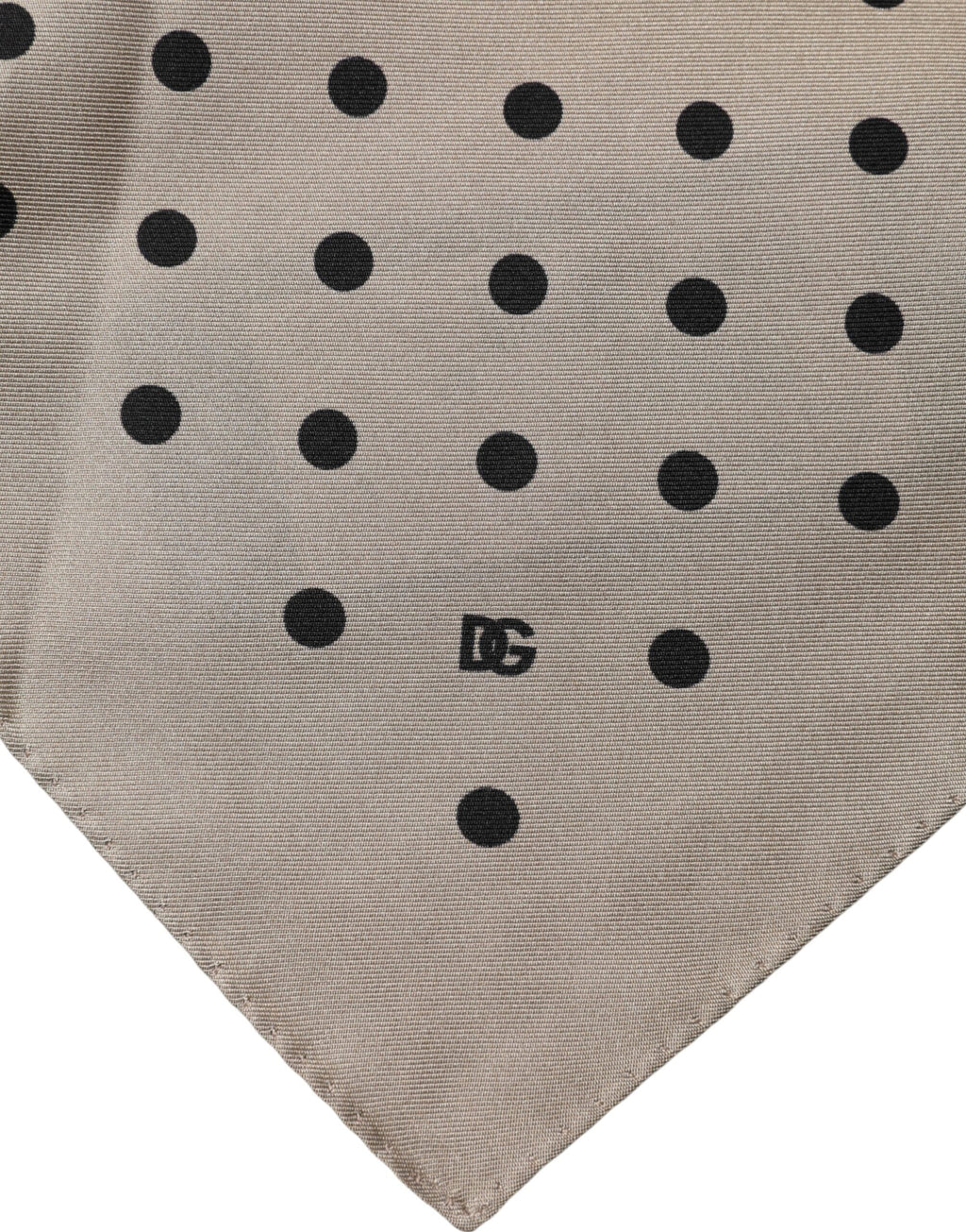 Dolce & Gabbana Brown Polka Dot Square Handkerchief Men's Scarf