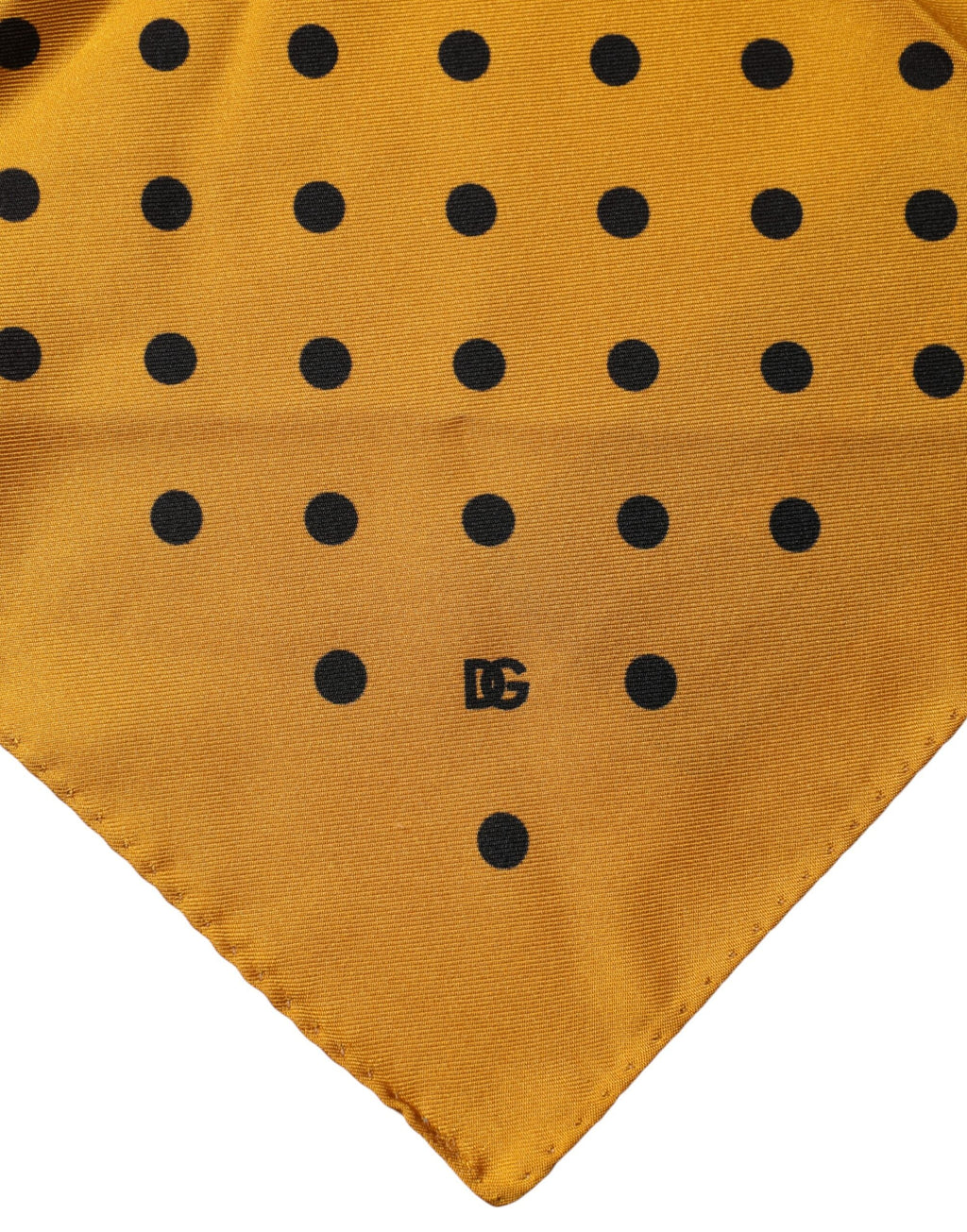 Dolce & Gabbana Orange Polka Dot Square Handkerchief Men's Scarf