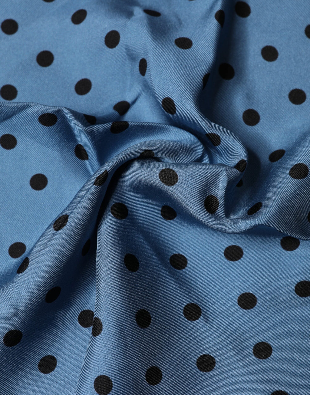 Dolce & Gabbana Blue Polka Dot Square Handkerchief Men's Scarf