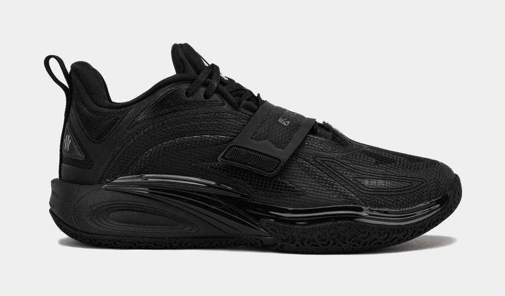 Exclusive Kai 1 Yin Grade School Basketball Shoes (Black) — 3Y — Front View
