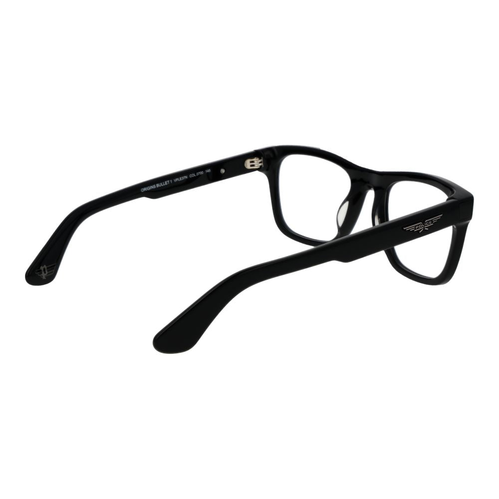 Police Black Cellulose Acetate Glasses Men's (Frames)