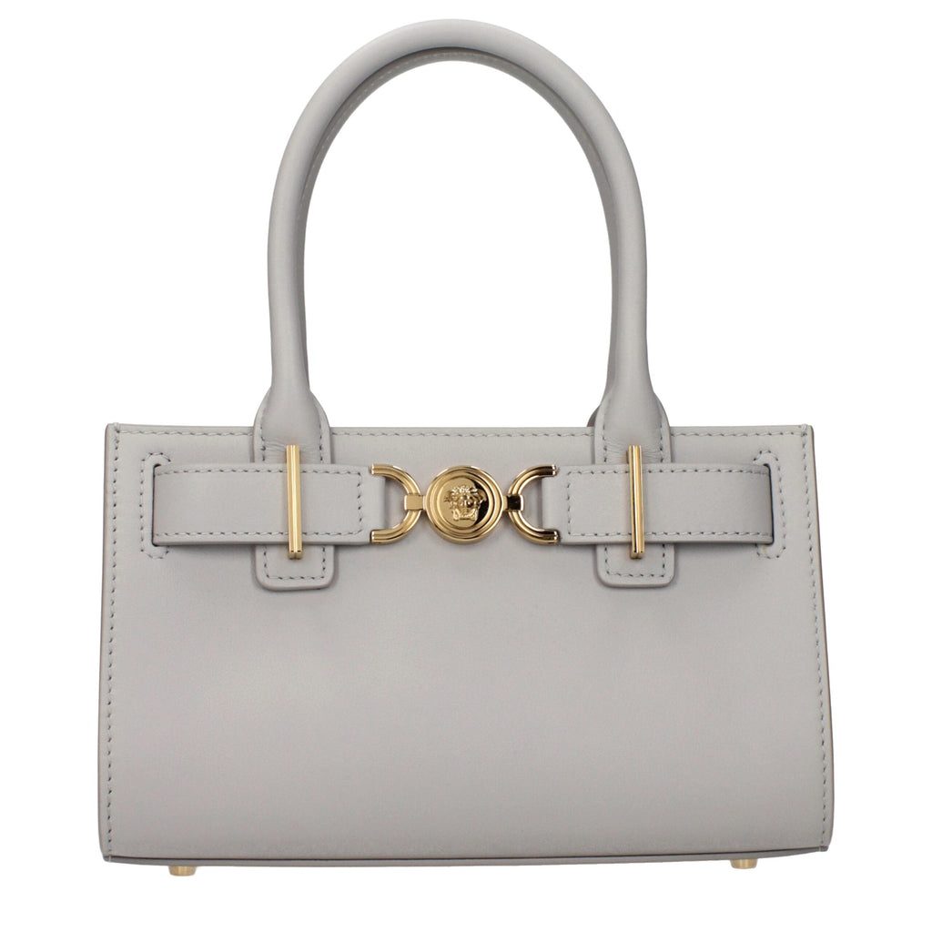 Versace Gray Leather Women's Handbag