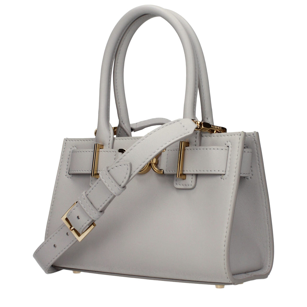 Versace Gray Leather Women's Handbag