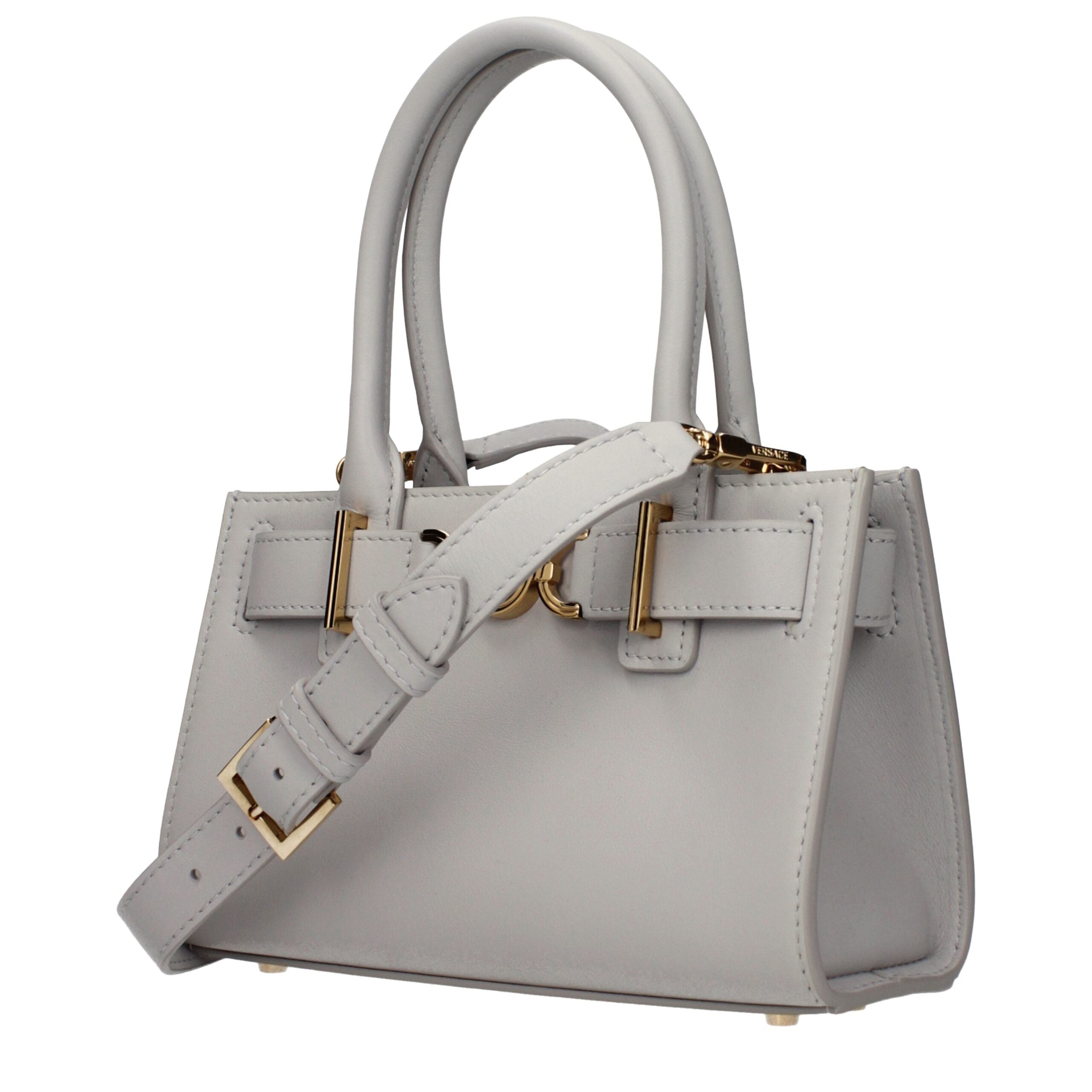 Versace Gray Leather Women's Handbag