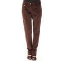 Dolce & Gabbana Brown Cotton Casual Women's Pants