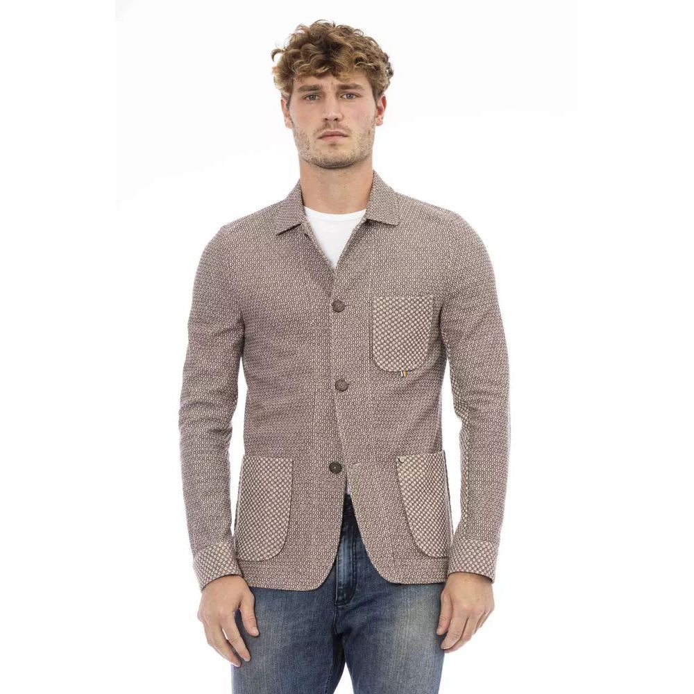 Distretto12 Beige Cotton Men's Blazer
