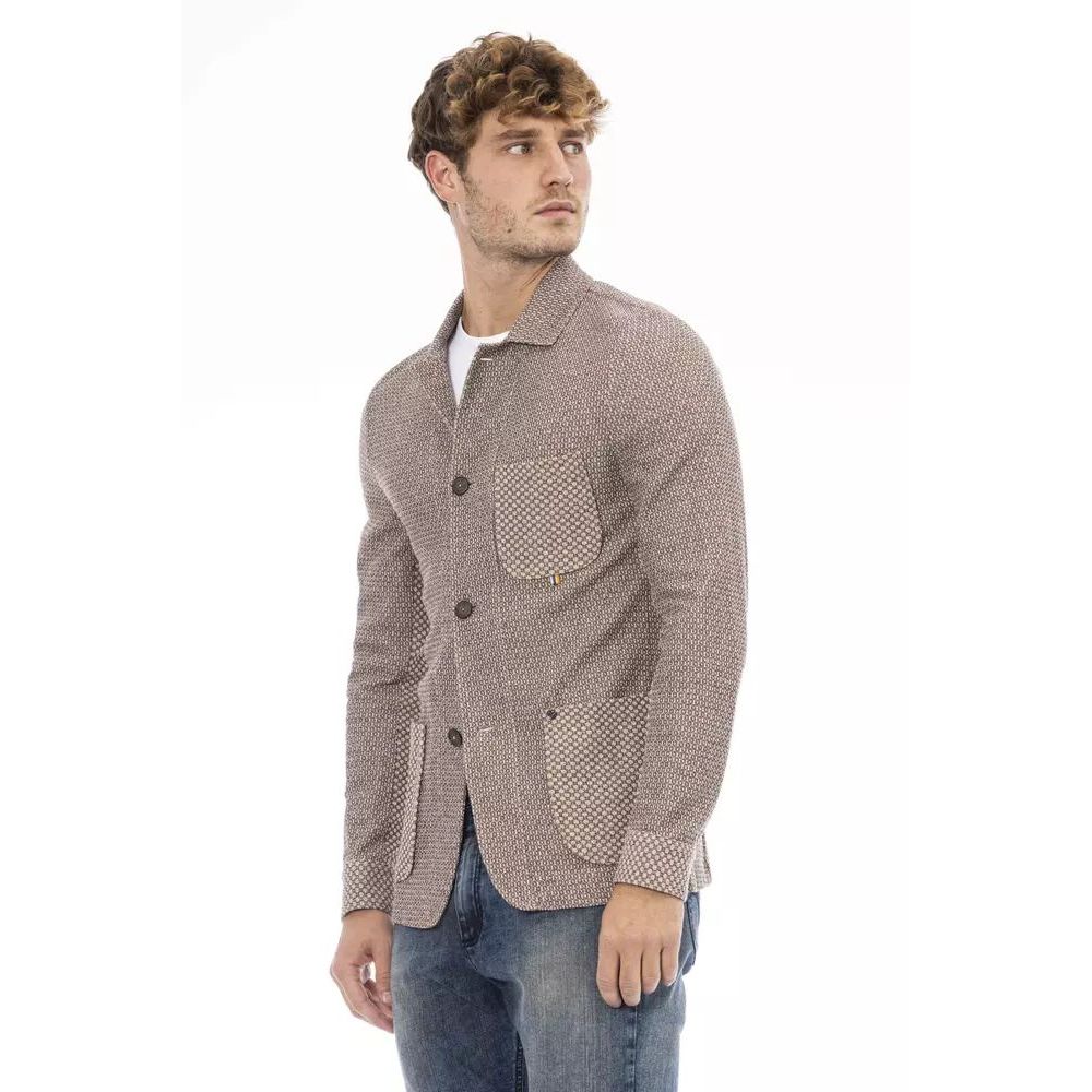 Distretto12 Beige Cotton Men's Blazer