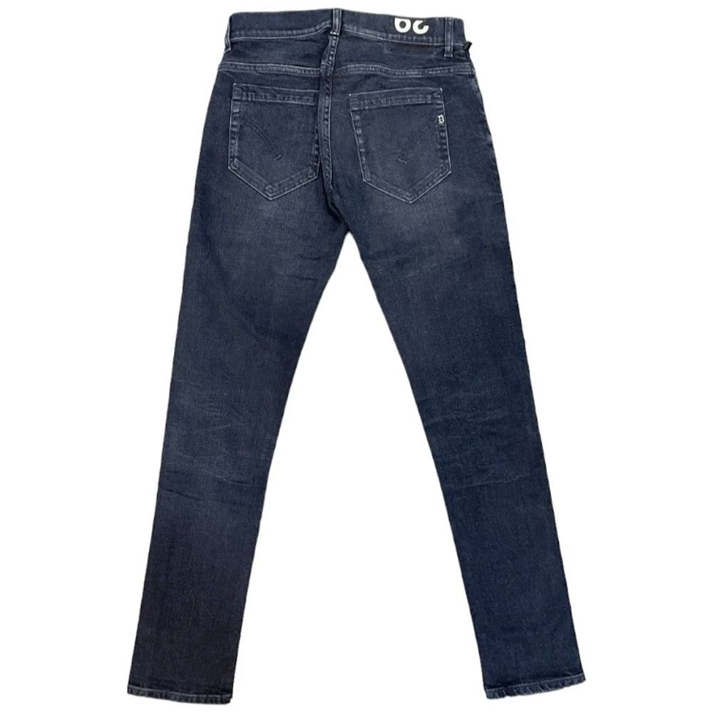 Dondup Blue Cotton Slim Fit Men's Jeans