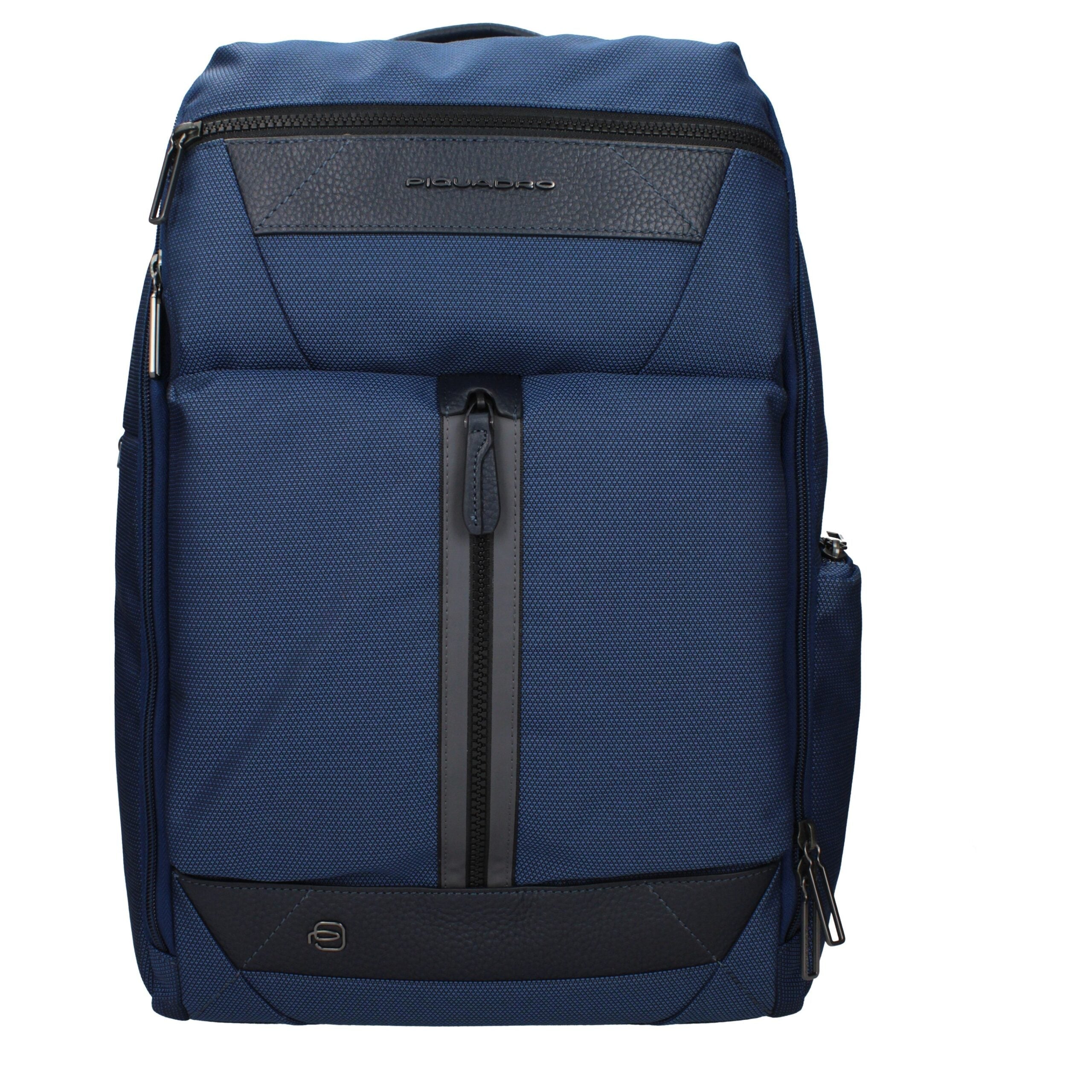 Piquadro Blue Fabric Men's Backpack