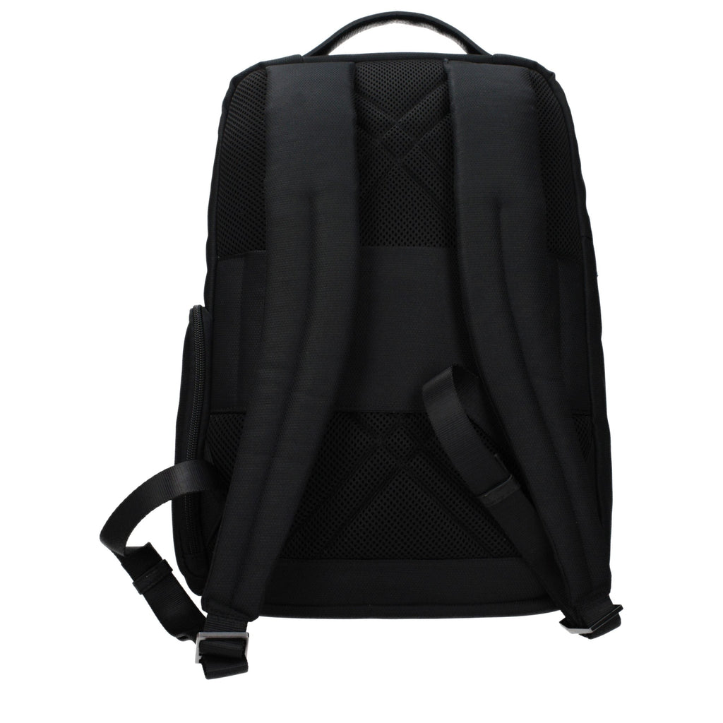 Piquadro Black Fabric Men's Backpack