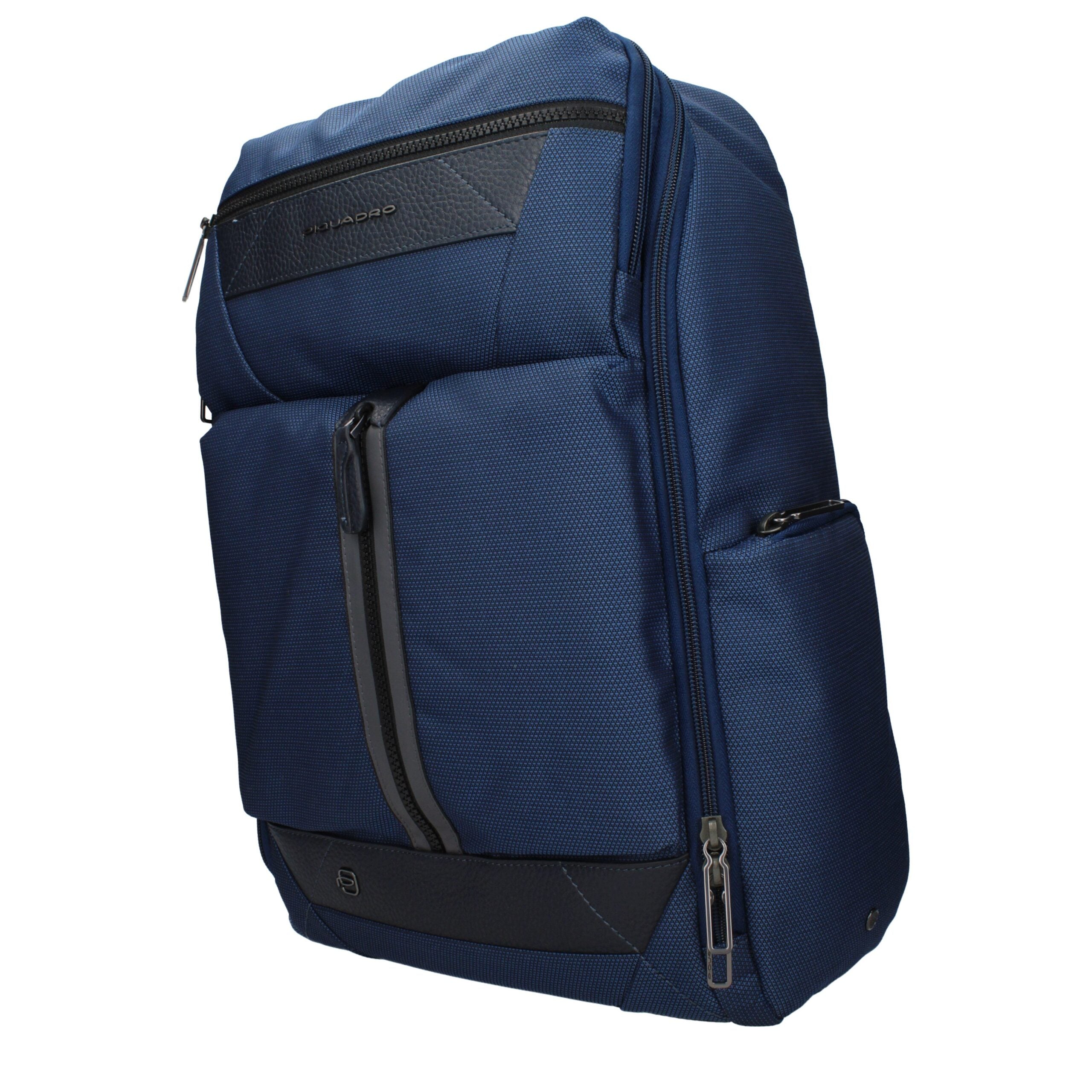 Piquadro Blue Fabric Men's Backpack