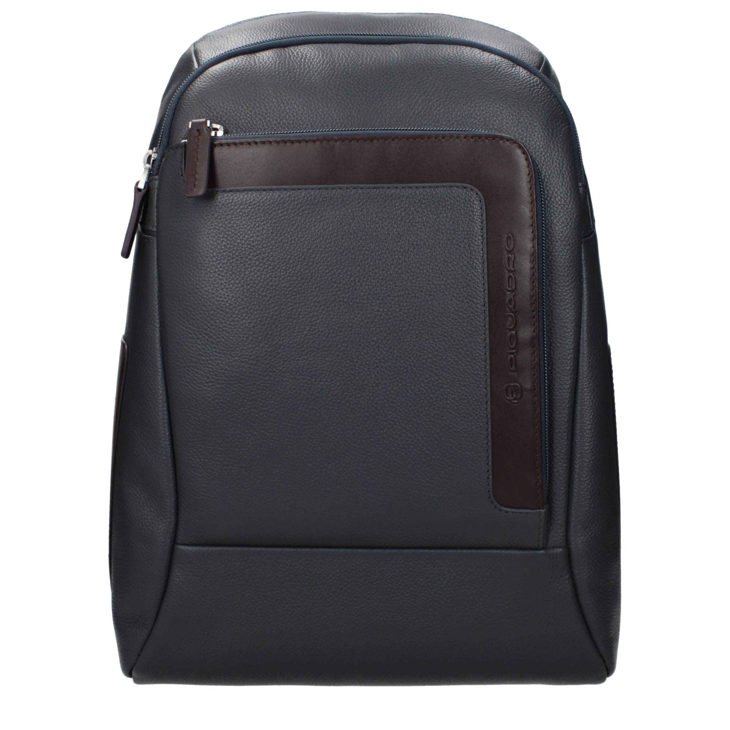 Piquadro Gray Leather Men's Backpack
