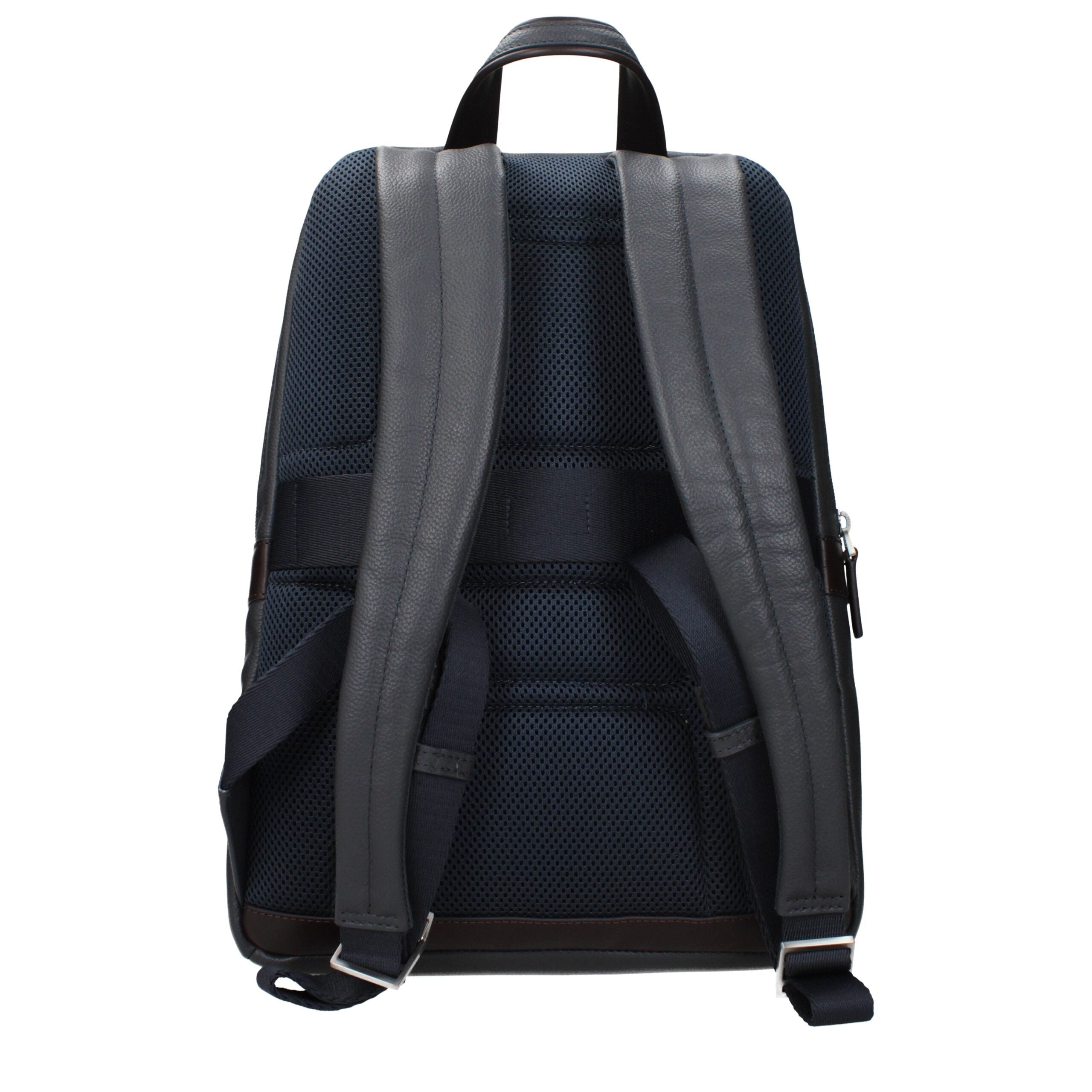 Piquadro Gray Leather Men's Backpack