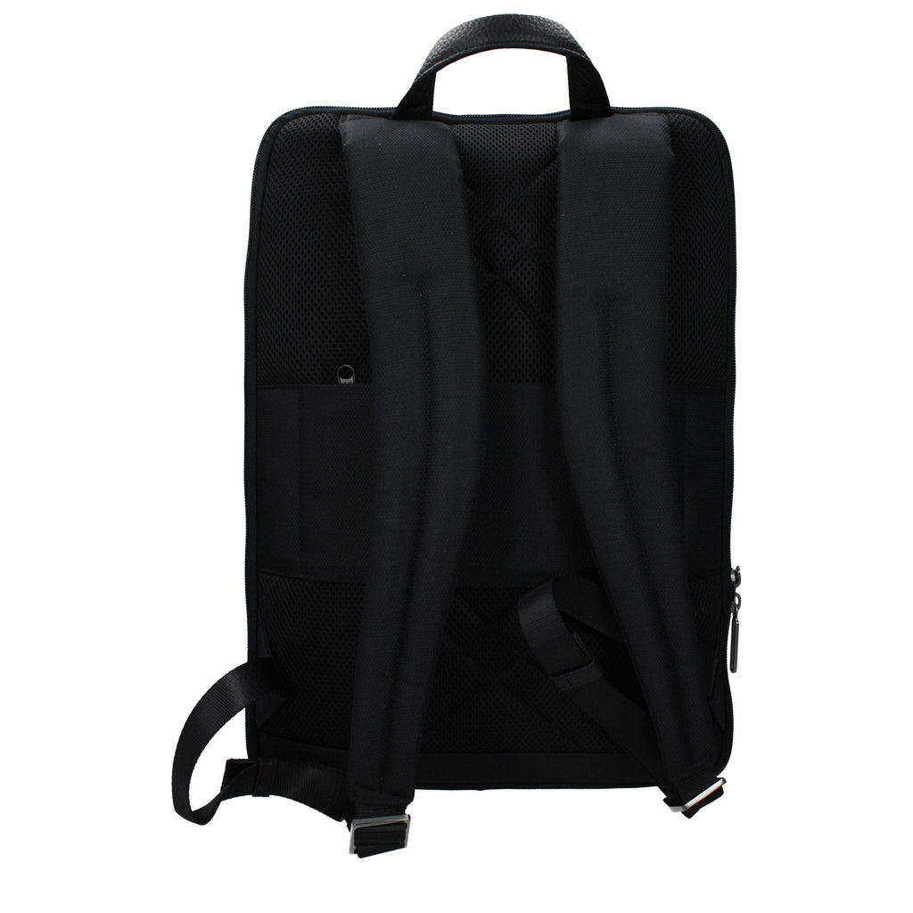 Piquadro Black Fabric Men's Backpack
