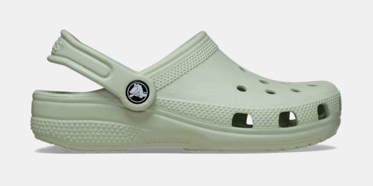 Exclusive Classic Clog Preschool/Grade School Sandals (Olive) — 11C — Front View