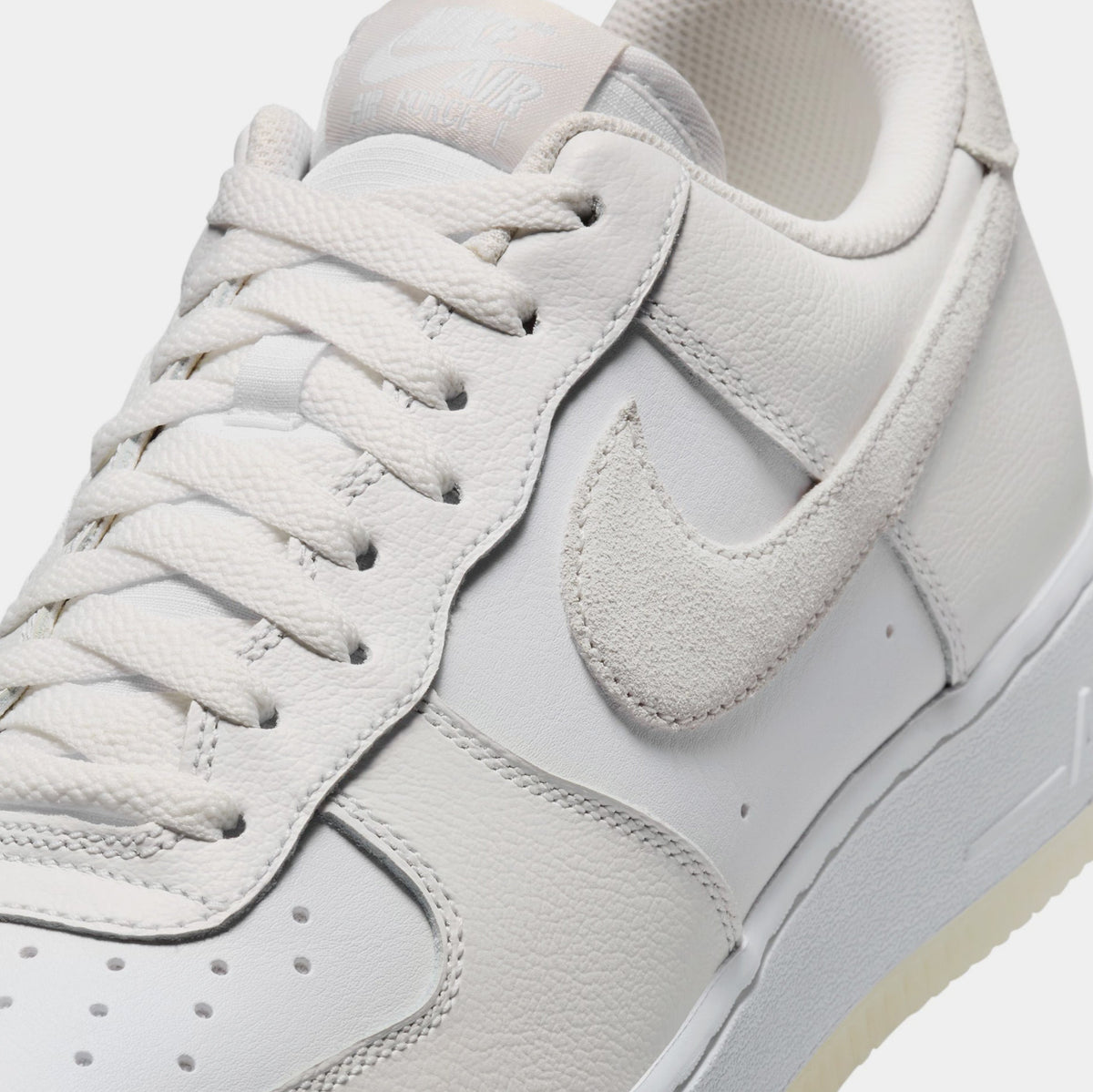 Exclusive Air Force 1 '07 LV8 Mens Lifestyle Shoes (White/Summit White/Phantom) — 6 — Side View