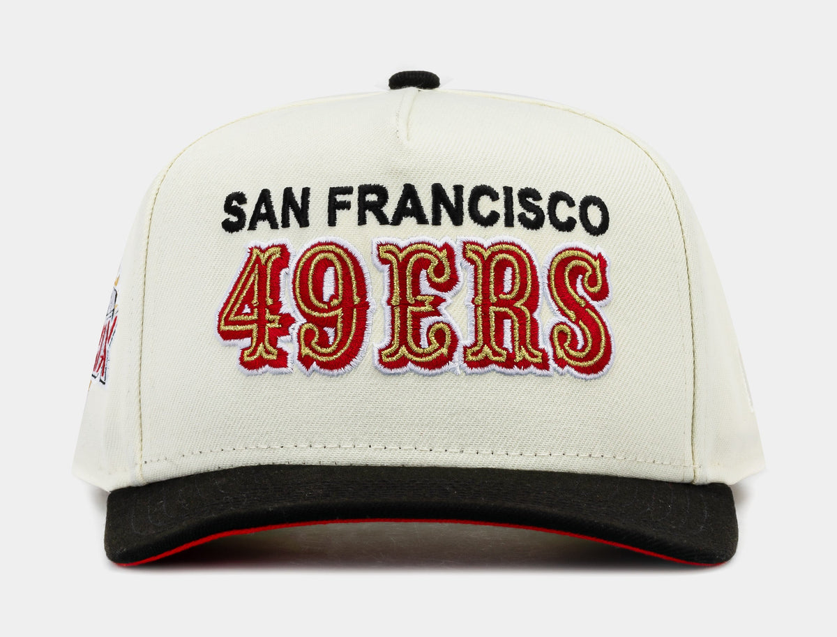 Exclusive Shoe Palace Exclusive San Francisco 49ers Superbowl XXIX 950AF Snapback Mens Hat (White/Red) — OS — Front View