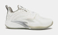 Exclusive Kai 1 Yang Grade School Basketball Shoes (White/Grey) — 3Y — Front View