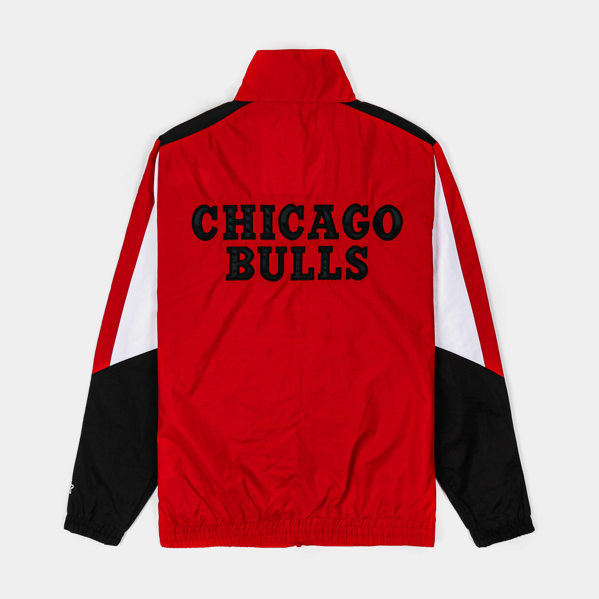 Exclusive Chicago Bulls Sprinter Light Weight Mens Jacket (Red/Black) — S — Side View