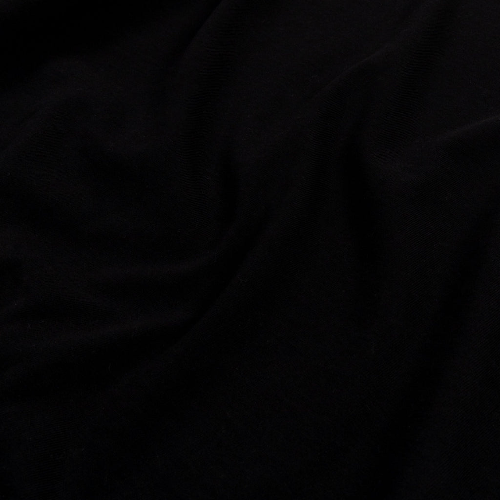 Exclusive Solid Novelty Mens Short Sleeve Shirt (Black) — S — Back View