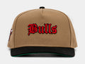 Exclusive The Shoe Palace Exclusive Chicago Bulls Khaki 950AF Snapback (Khaki/Red) — OS — Front View