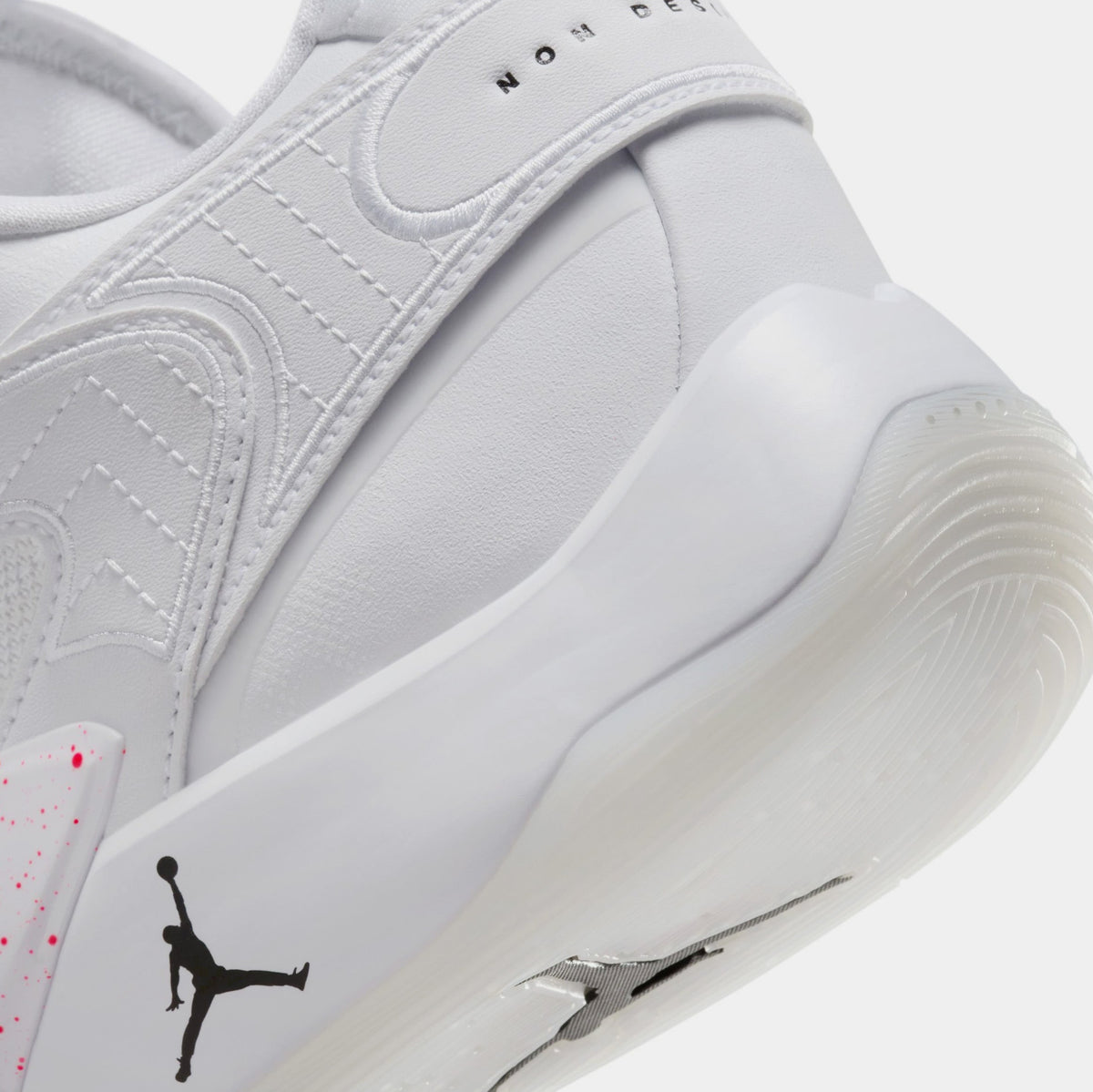 Exclusive Luka 2 Mens Basketball Shoes (White/Hyper Pink/Black) — 4 — Back View