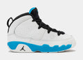 Exclusive Air Jordan 9 Retro Powder Blue Infant Toddler Lifestyle Shoes (Summit White/Black/Powder Blue) — 2C — Front View